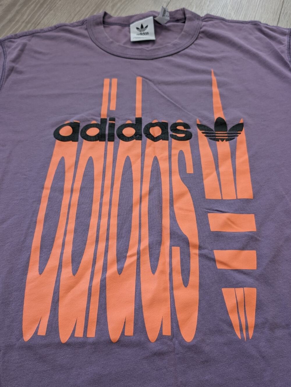 Adidas Mens T Shirt Sz M Purple FS GRP 4 FM2218 Short Sleeves Logo